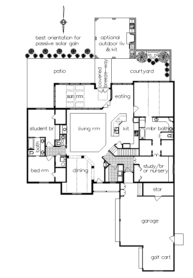 Craftsman House  Plan  with 4 Bedrooms and 2 5 Baths Plan  4746